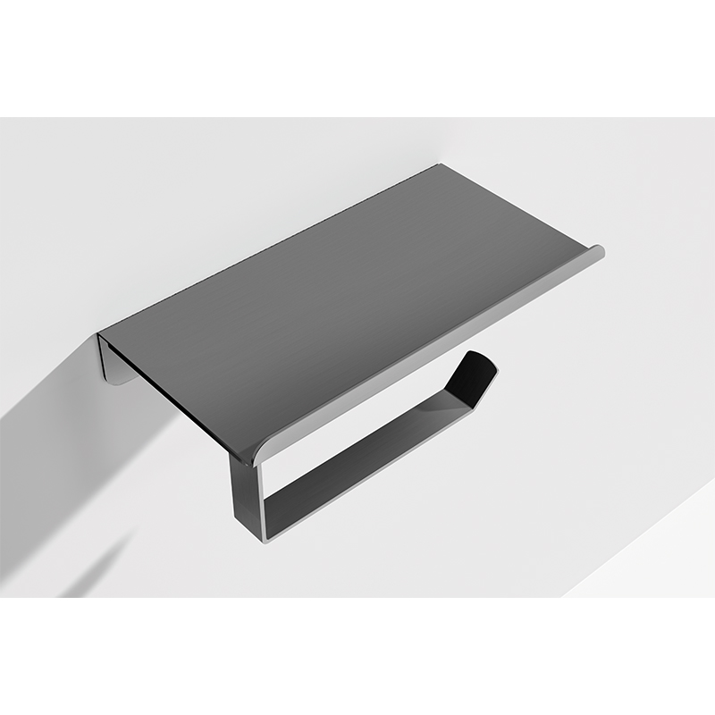 Is the surface treatment of a paper towel holder durable and scratch-resistant?