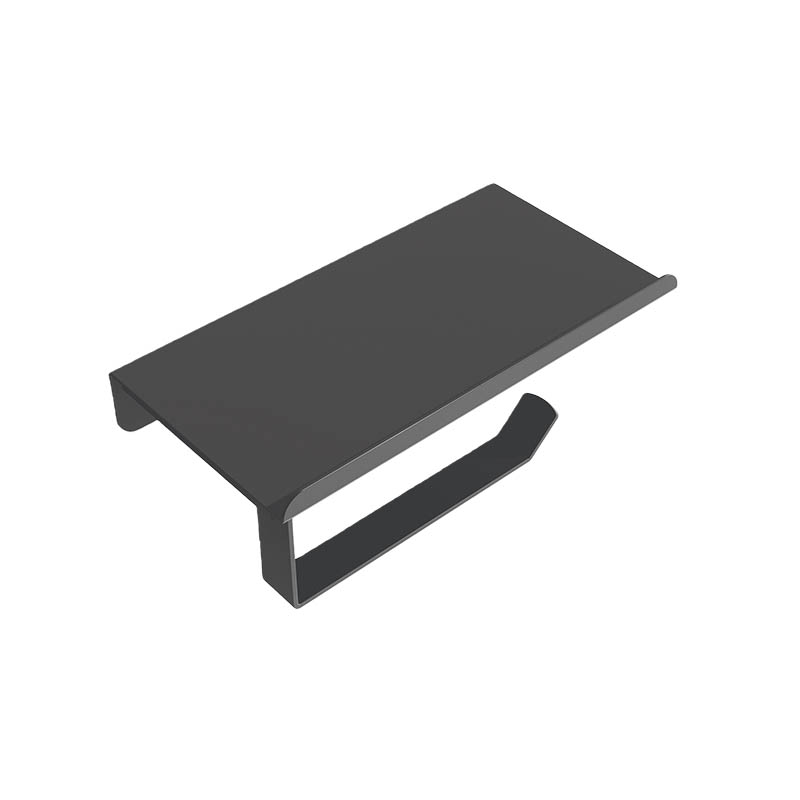 Matte Black Color Paper Towel Holder Wall Mount With Screws Matte Black