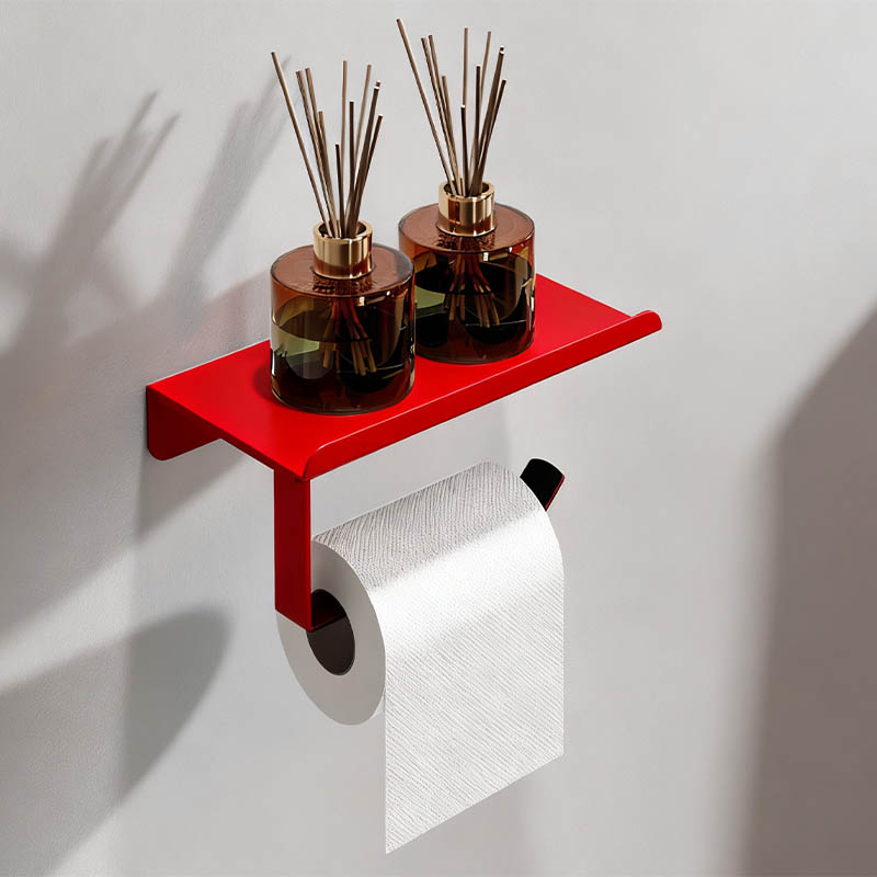 Toilet Paper Holder Wall Mount Red Color