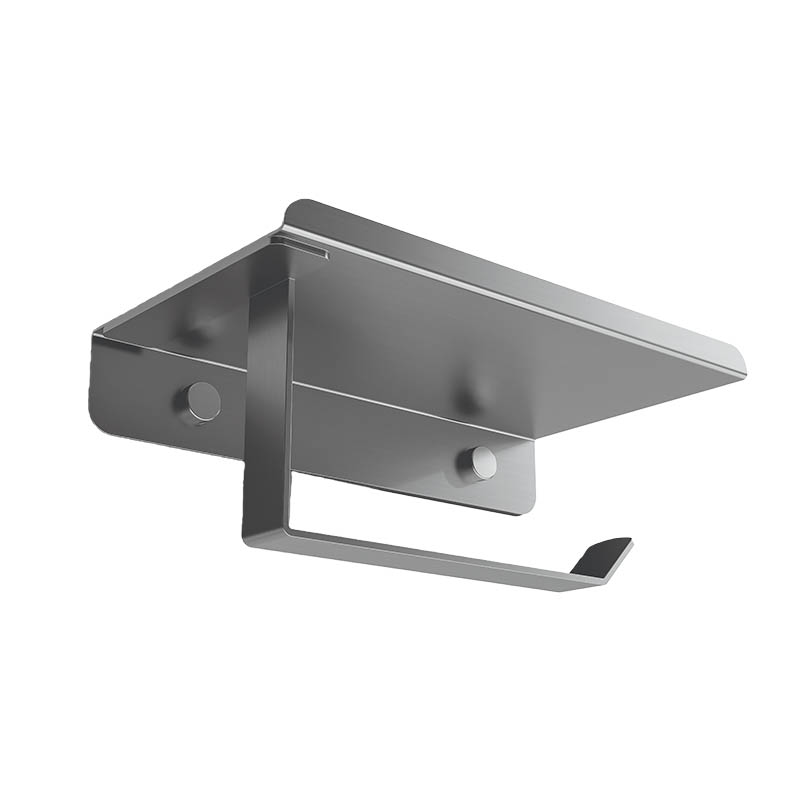 One-Handed Paper Towel Holder In Bathroom Hardware Gun Grey Color