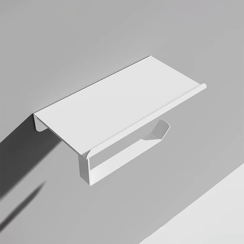 White Color Paper Towel Holder Wall Mount