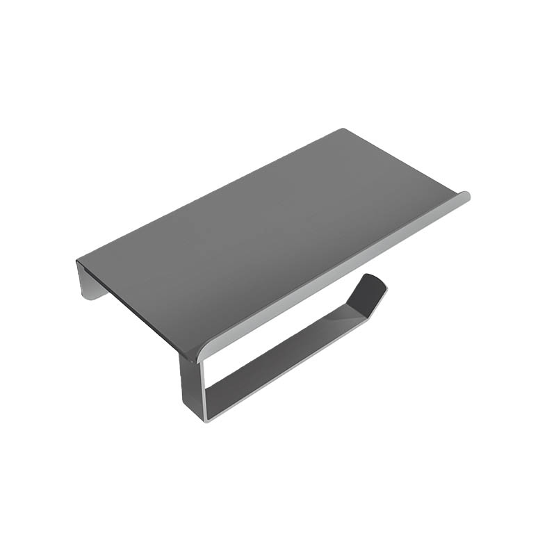 One-Handed Paper Towel Holder In Bathroom Hardware Gun Grey Color
