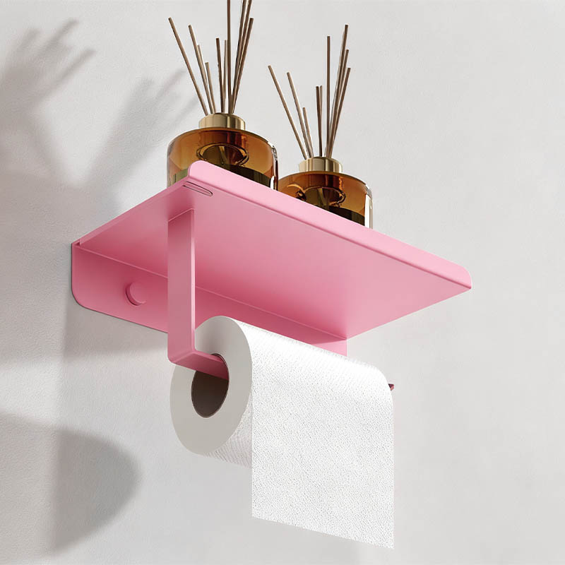 Tissue Paper Towel Holder Pink Color