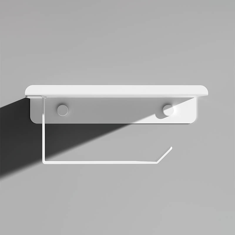 White Color Paper Towel Holder Wall Mount