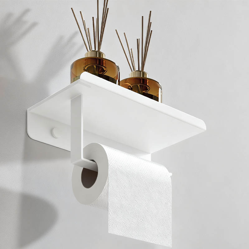 White Color Paper Towel Holder Wall Mount