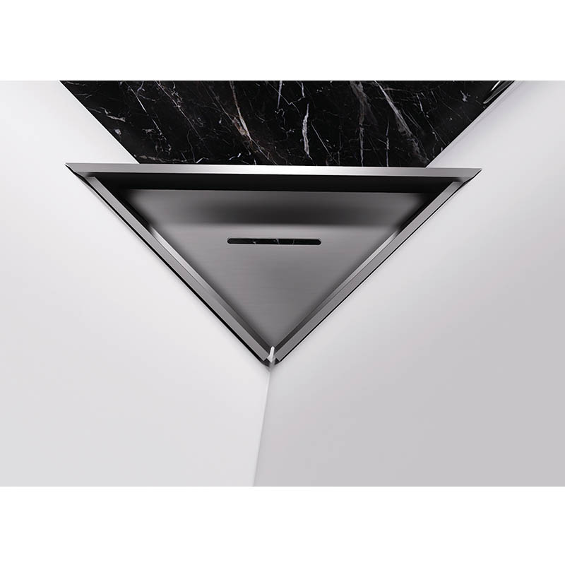 Stainljess-Steel Bath & Shower Corner Starage Rack Gun Grey