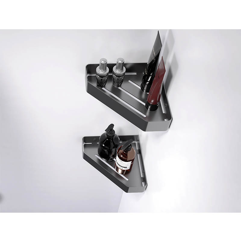 Stailess-Steel Kichen & Shower Corner Commodity Shelf Gun Grey