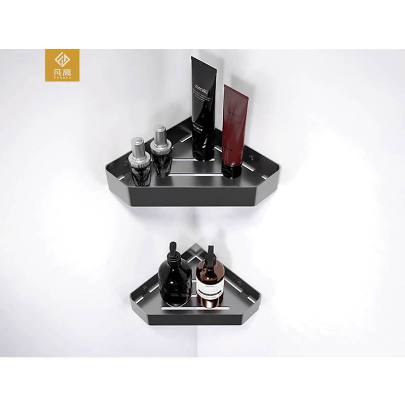 Stailess-Steel Kichen & Shower Corner Commodity Shelf Gun Grey