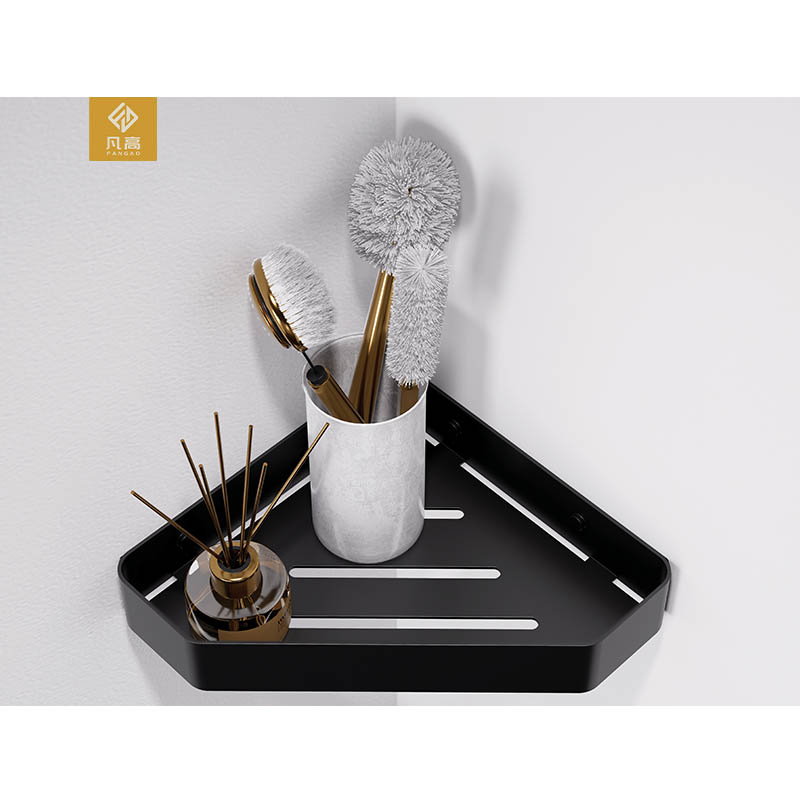 Corner Shower Shelf, Corner Shower Caddy, SUS304 Stainless Steel Shower Organizer Wall Mount Corner Shelf for Bathroom, Dorm and Kitchen, Matte Black