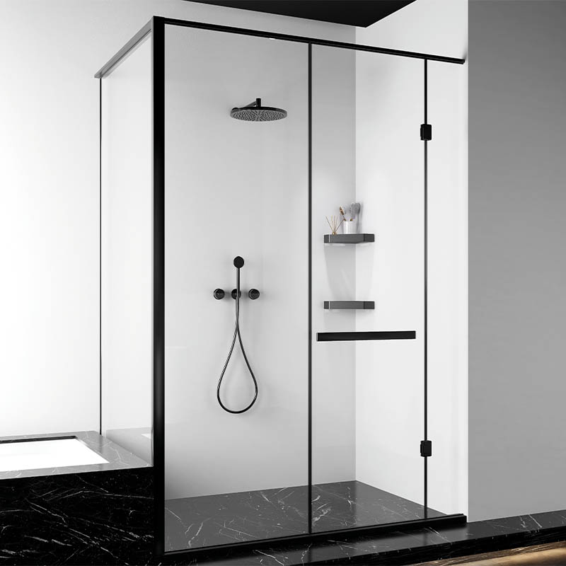 Corner Shower Shelf, Corner Shower Caddy, SUS304 Stainless Steel Shower Organizer Wall Mount Corner Shelf for Bathroom, Dorm and Kitchen, Matte Black