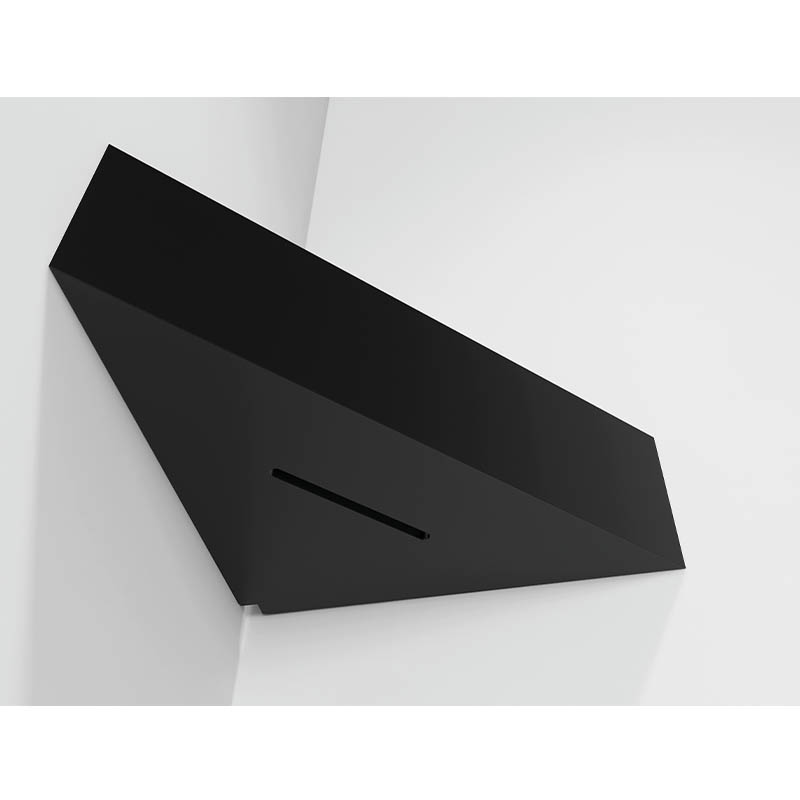 Small Bath & Shower Corner Shelf Wall Matte Black