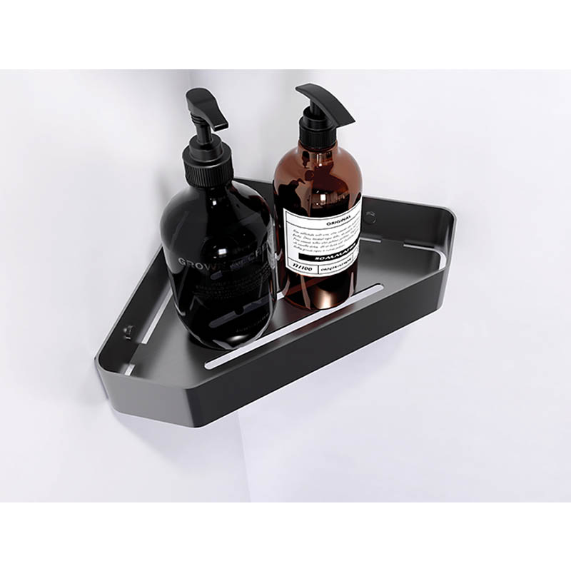 Stailess-Steel Kichen & Shower Corner Commodity Shelf Gun Grey