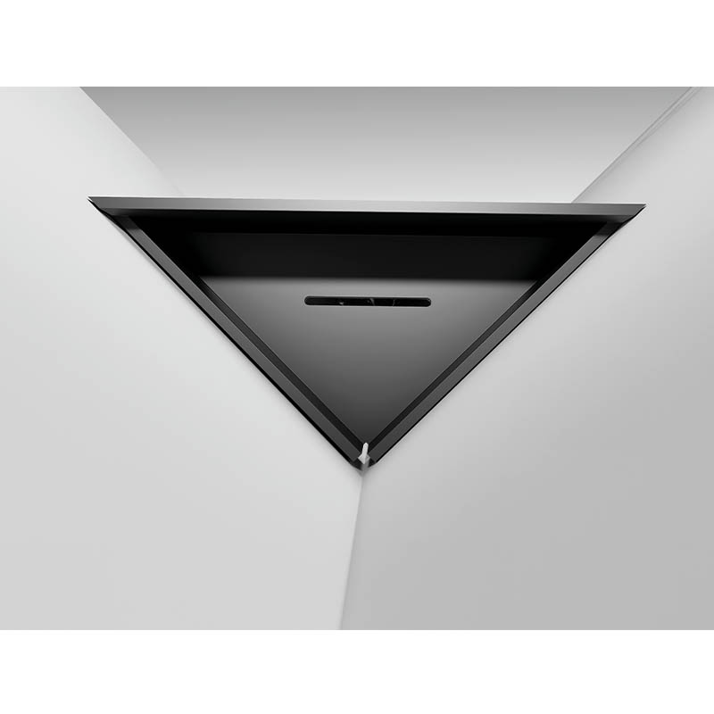 Small Bath & Shower Corner Shelf Wall Matte Black