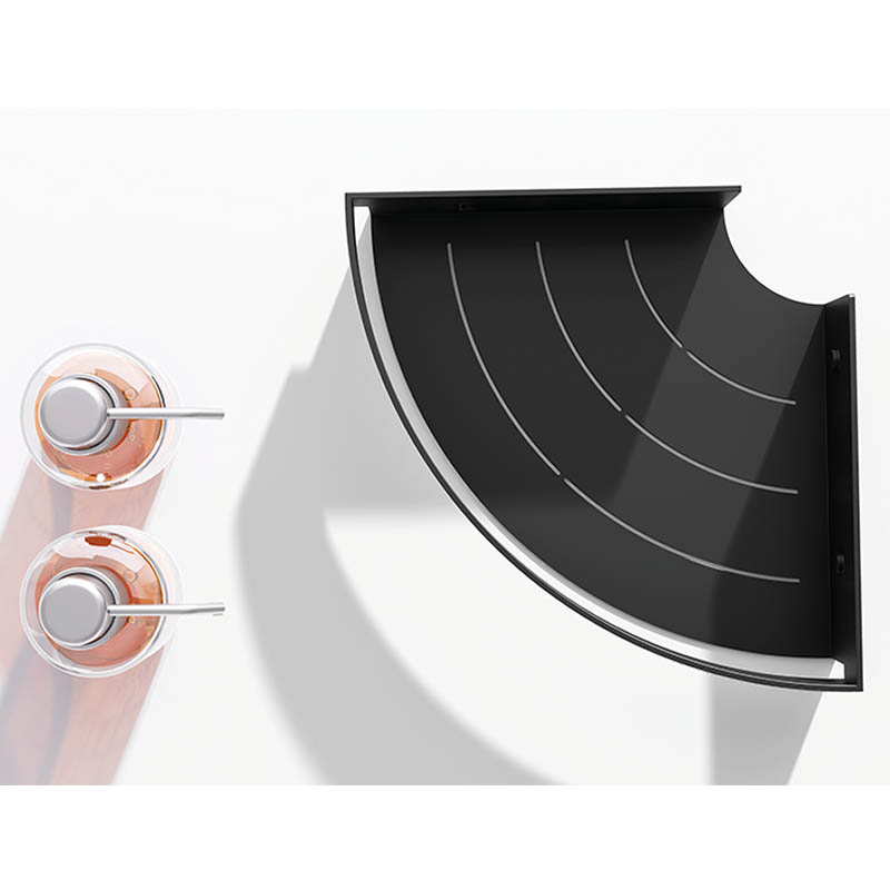 Stainless Steel Chrome Bathroom Shelves Toilet Storage Holder Kitchen Wall Shelf Shower Storage Rack Black Bathroom Accessories