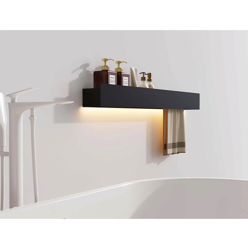 LED Light Bathroom Production Organization Storage Shelf Stailess-steel | Aluminum Alloy