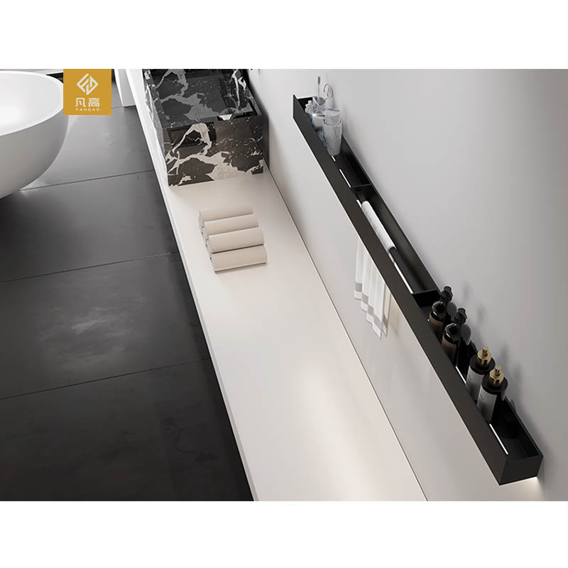 Bath & kitchen Organization Storage Long Shelf with LED Light