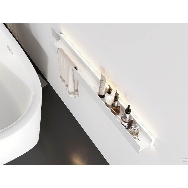 Wall mounted Organization Storage Shelf with Towel Rack for Bath & Kitchen