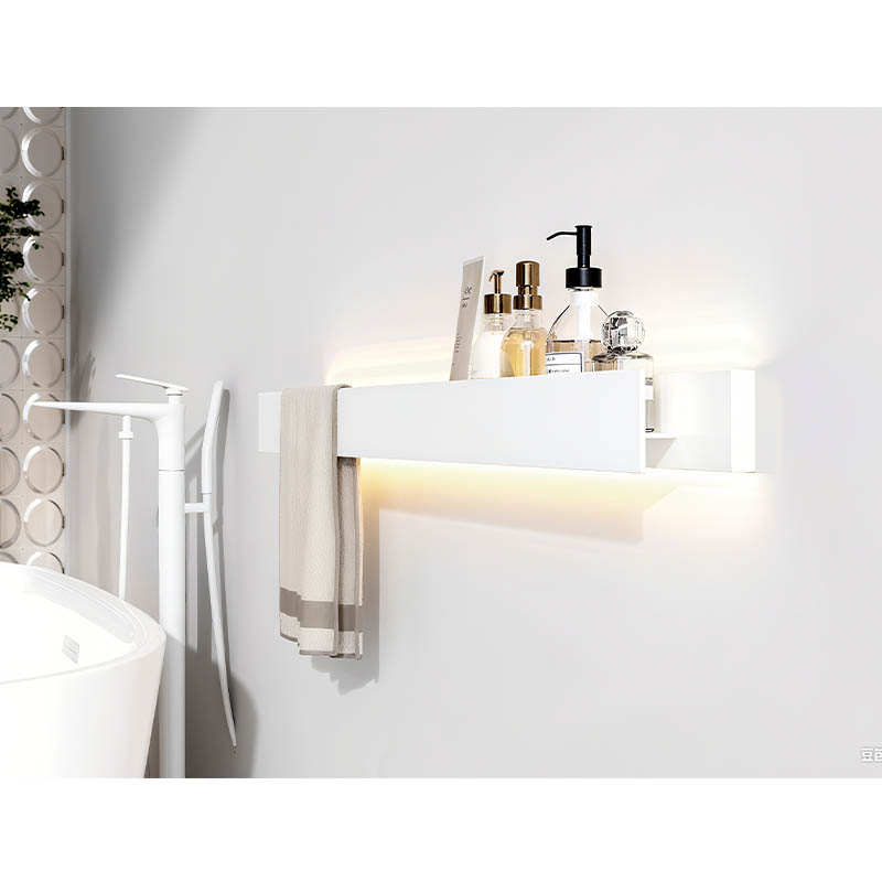 Wall mounted Organization Storage Shelf with Towel Rack for Bath & Kitchen