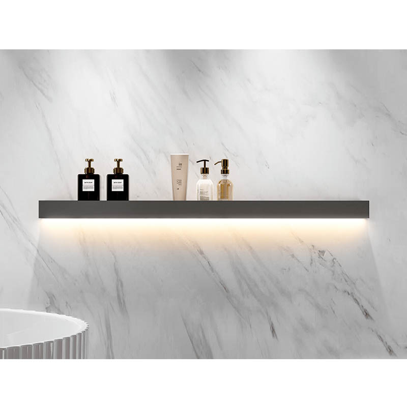 With LED Light Wall mounted Organization Storage Shelf for Bath & Kitchen