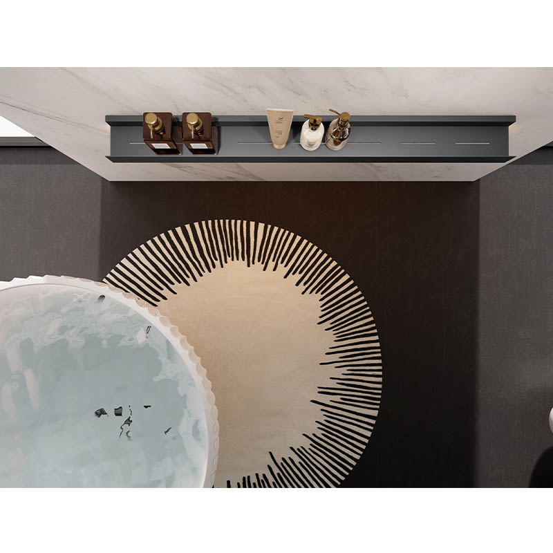 With LED Light Wall mounted Organization Storage Shelf for Bath & Kitchen