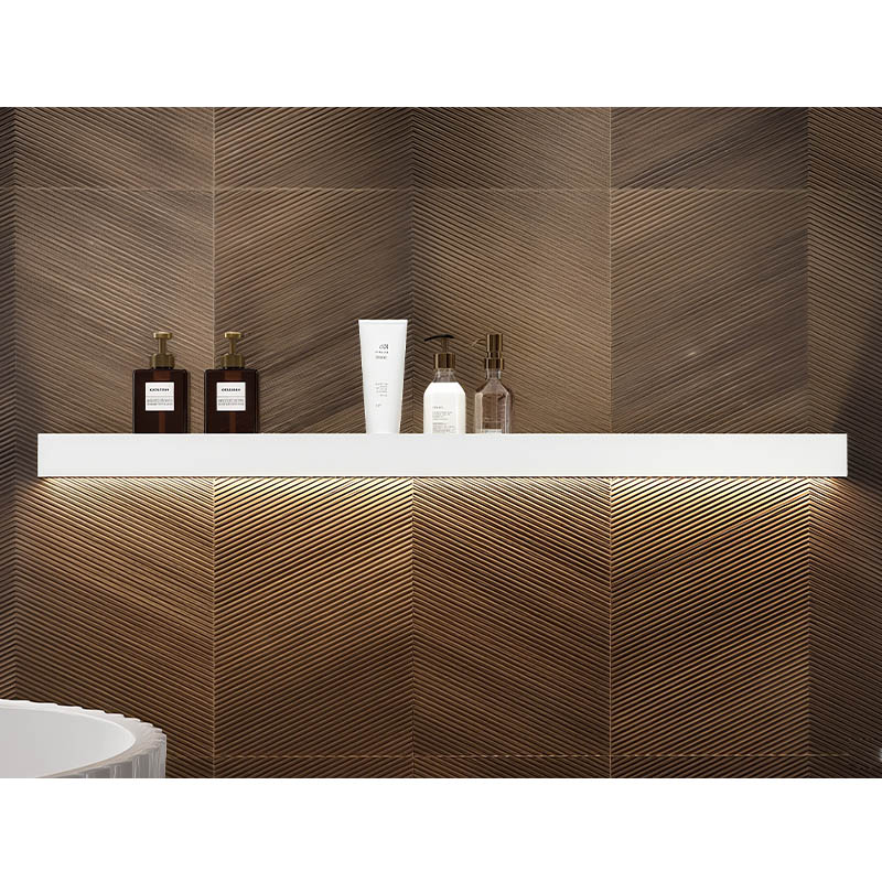 With LED Light Wall mounted Organization Storage Shelf for Bath & Kitchen