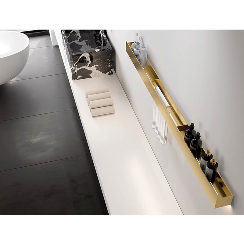 Bath & kitchen Organization Storage Long Shelf with LED Light