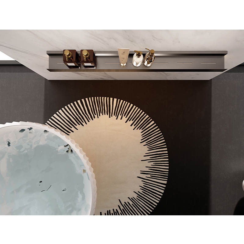 With LED Light Wall mounted Organization Storage Shelf for Bath & Kitchen