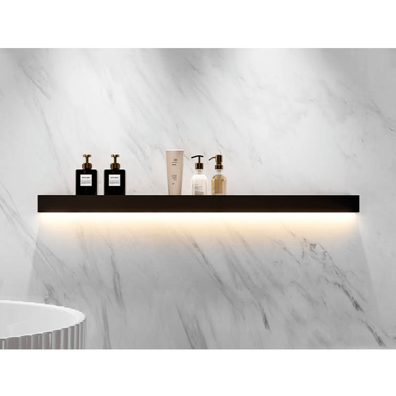 With LED Light Wall mounted Organization Storage Shelf for Bath & Kitchen