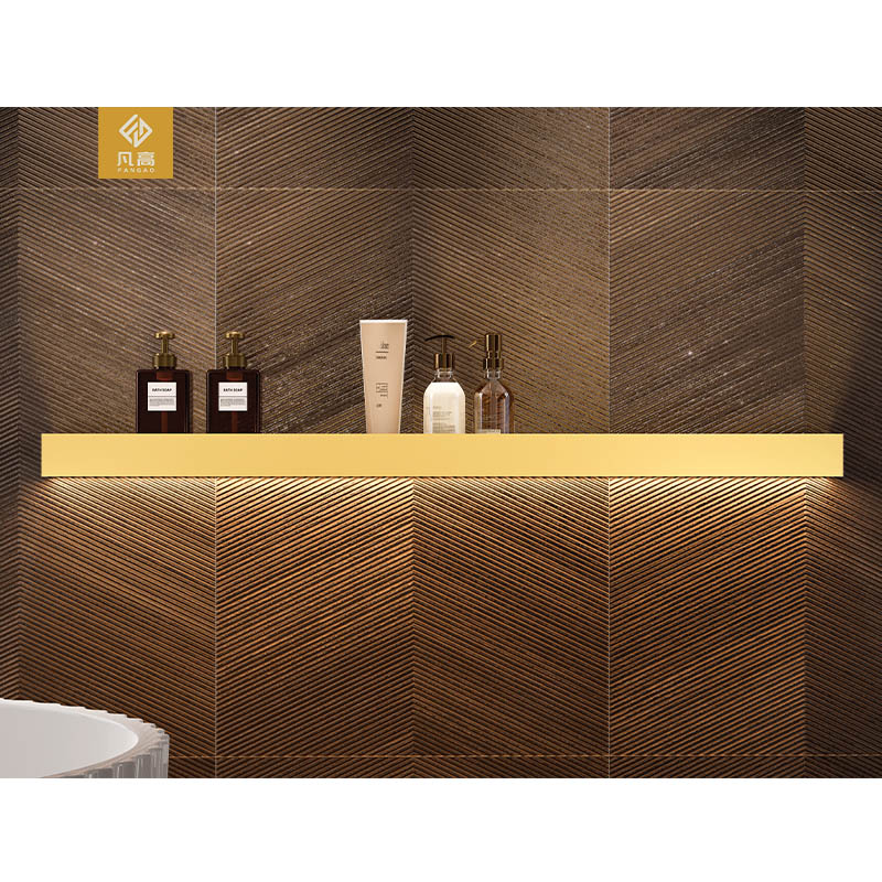 With LED Light Wall mounted Organization Storage Shelf for Bath & Kitchen