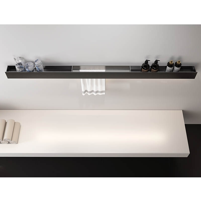 Bath & kitchen Organization Storage Long Shelf with LED Light