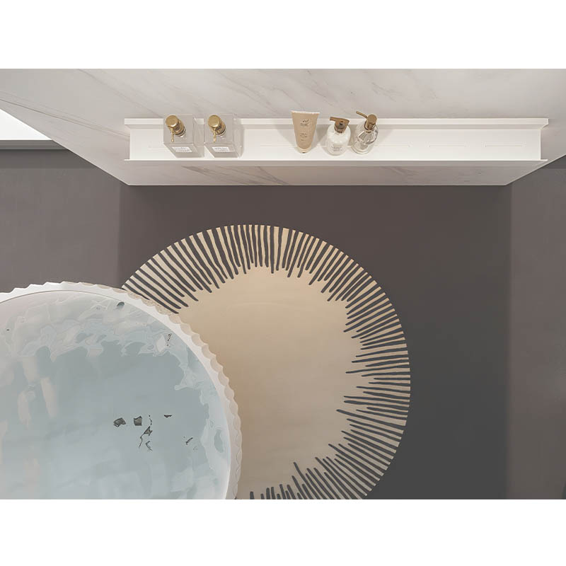 With LED Light Wall mounted Organization Storage Shelf for Bath & Kitchen